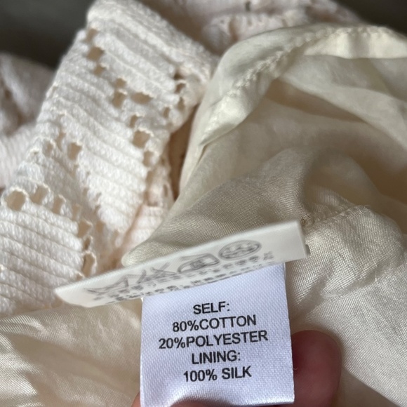 Sea NY Lace Eyelet Pencil Skirt Size 2 Wedding bridal Dainty Victorian Coquette - Picture 7 of 9